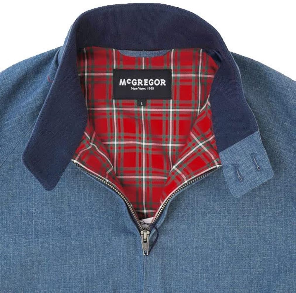 McGREGOR マクレガー　エンブレム刺繍◎スイングトップブルゾン　赤LL