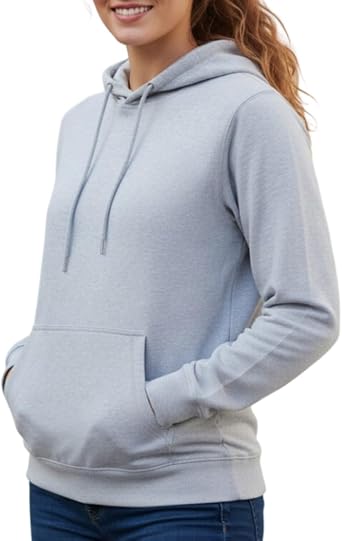 Lightweight EMF Hoodie - 5G RF Shielding Clothing, Silver Faraday Fabric