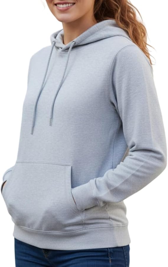 Lightweight EMF Hoodie - 5G RF Shielding Clothing, Silver Faraday Fabric