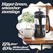 ESPRO P3 French Press Coffee Maker – Patented Double Micro-Filter for Grit-Free Brew, Heat Resistant thicker Borosilicate Glass Coffee press – (32 oz)