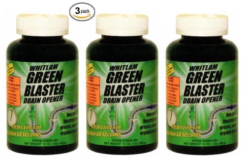 Whitlam Green Blaster Drain Opener - 3 PACK!