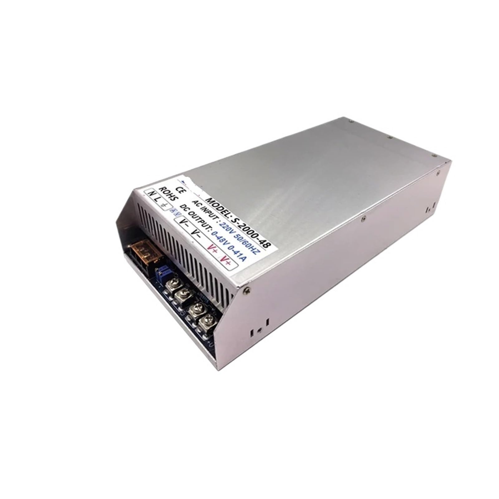 JJKKOZVQF 1500W Adjustable Switching Power Supply AC-DC 12V 24V 36V 48V 60V 80V 90V 110V Constant Voltage and Constant Current S-1500(0-36V 0-41A)