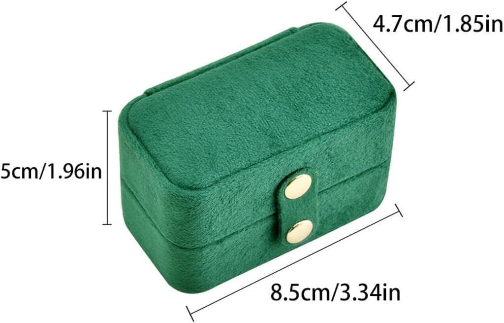 Jewelry Organizer Jewelry Box Jewelry Box Small Fashion Creative Jewelry Box Velvet Jewelry Storage Box Ring Earrings Box Jewelry Holder Gifts for Women(A) image 2