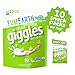 YumEarth Organic Sour Giggles Chewy Candy - Allergy Friendly (Top 9 Free), No Artificial Dyes, Non GMO, Gluten Free, Vegan - Individually Wrapped Sour Snack Packs - 0.5 Ounce (Pack of 10)