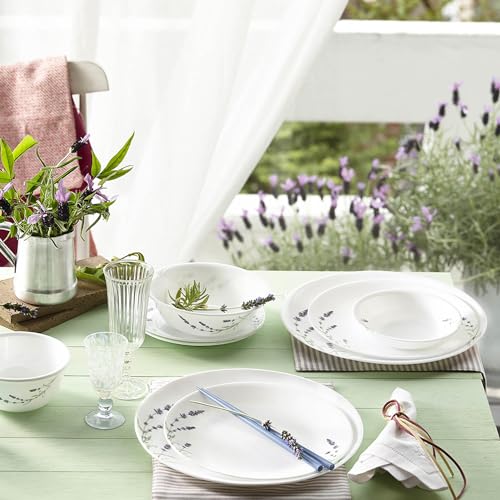 Image of Corelle Corelle Asia Collection Lavender Garden 17 cm Small Plate Pack of 6