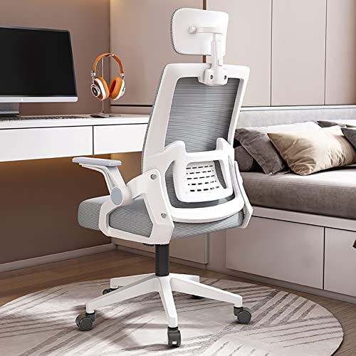 Chaise informatique ergonomique grise 50x46cm YZCIS pour bureau
