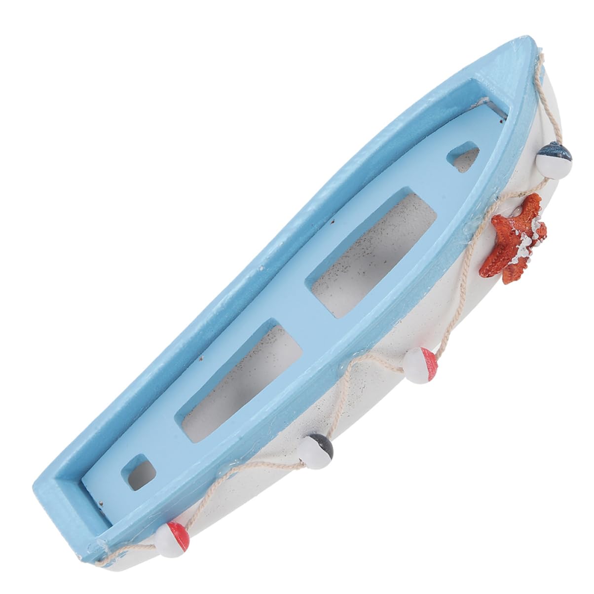 ABOOFAN Nautical Wooden Boat Model Figurine Rustic Sailboat Decor for Home Office Cafe Unique Tabletop Nautical Decor Eye Catching Design Versatile Coastal Decoration