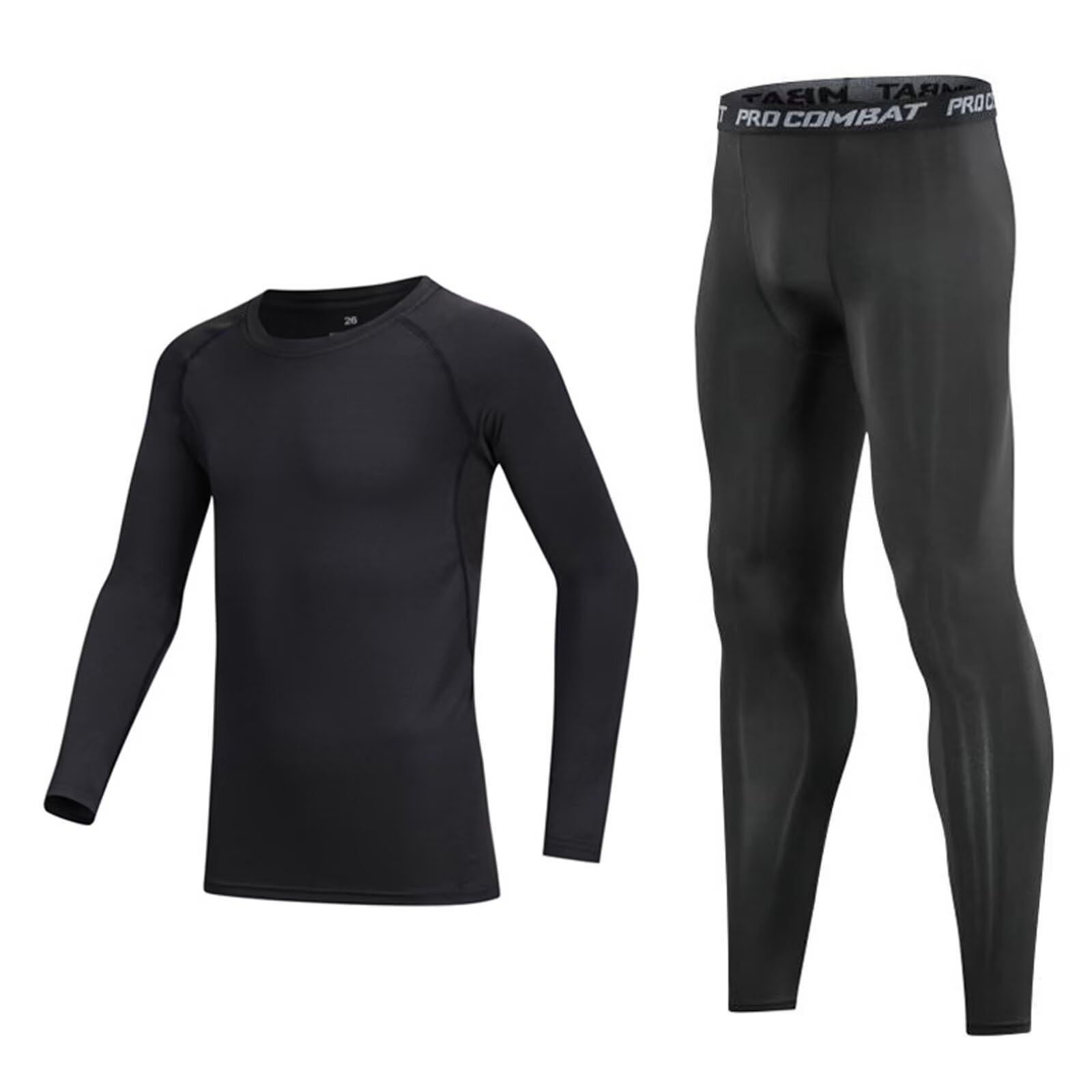 Ensemble de couches de base pour enfants garçons football peau enfants sous-vêtements de compression thermique Gym Sport Athletic Baselayer ensembles