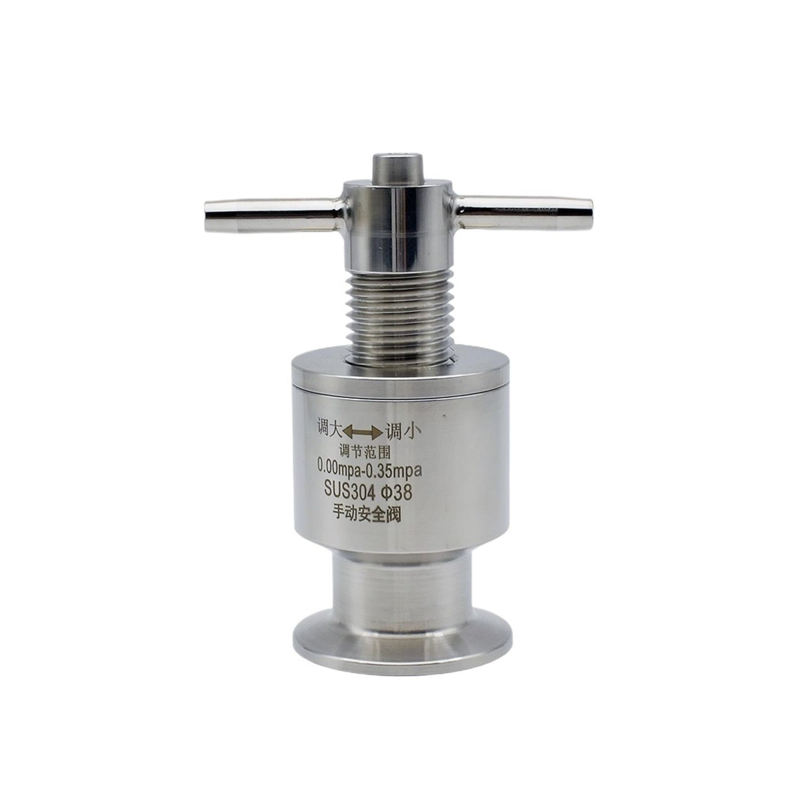 Mdsiokhj 1.5Inch Ferrule 50.5 Safety Relief Valve 1.5" Tri Clamp Ss304 Safety Relief Valve