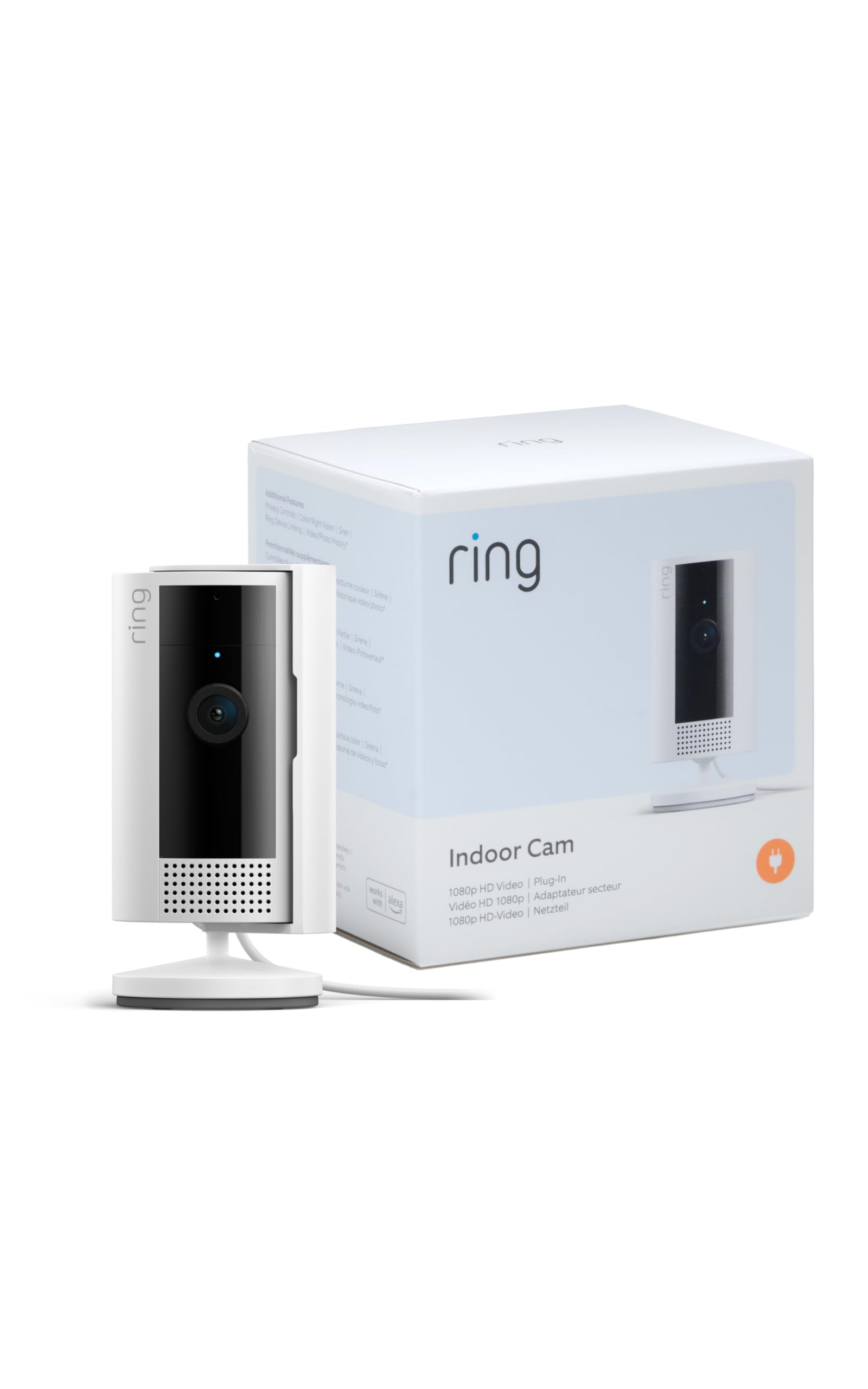 Ring Indoor Camera (2nd Gen) | Plug-In Pet Security Camera | 1080p HD, Two-Way Talk, Wifi, Privacy Cover, DIY | alternative to Cctv system | 30-day free trial of Ring Subscription Plan