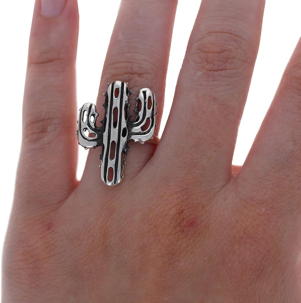 Sterling Silver, Southwest Cactus Ring (9)