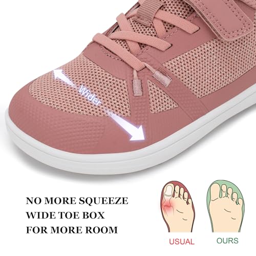 Pulltop Toddler/Big Kids Barefoot Shoes with Wide Toe Box | Zero Drop Sole | for Boys/Girls 5