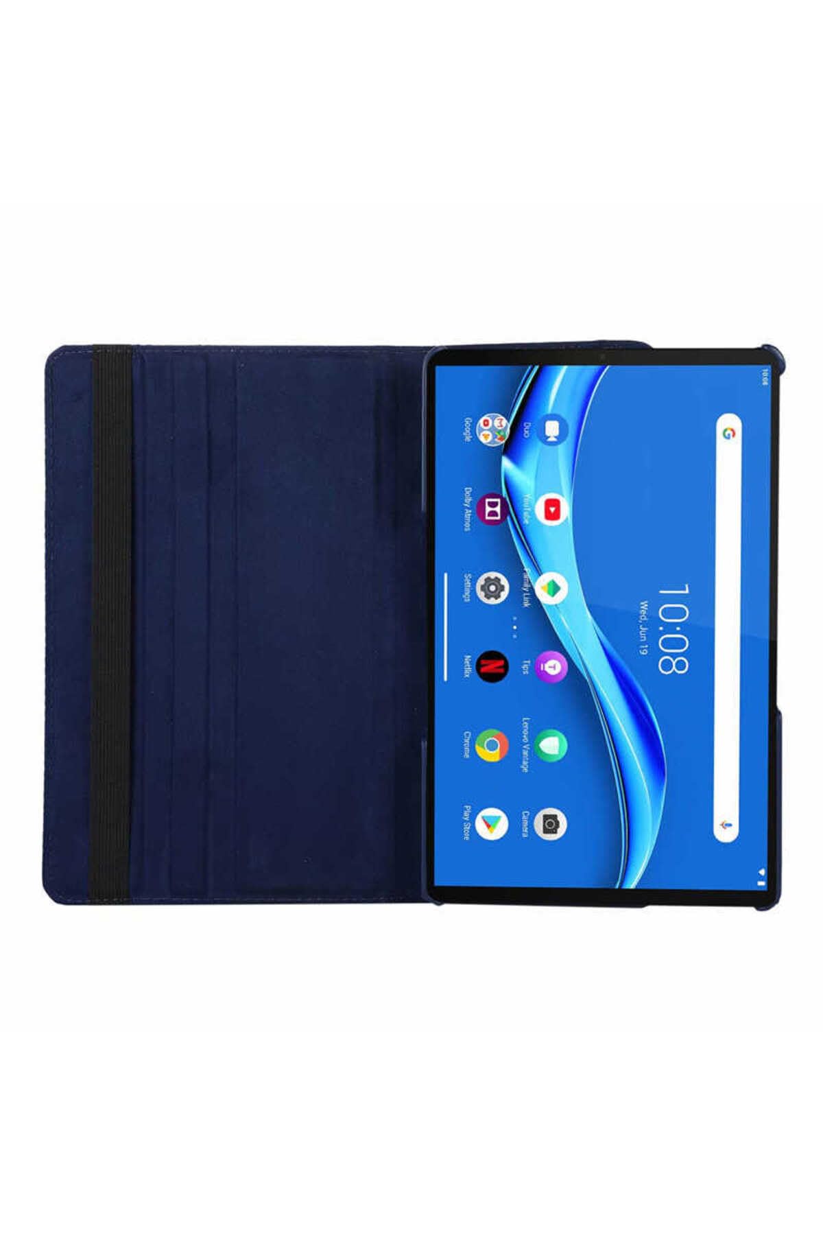 CONSTRAIN - Lenovo Tab P11 Pro 11.2" 2.Nesil ile Uyumlu Dönebilen Standlı Kılıf-Pembe Koyu 4