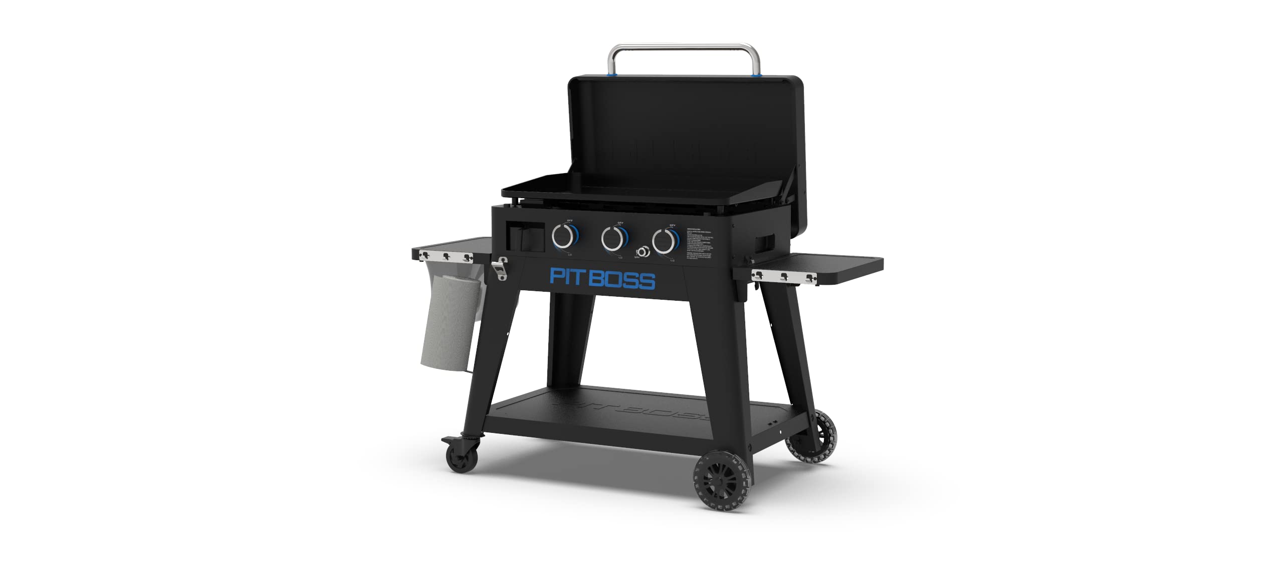Pit Boss 3-Brenner Ultimate Lift-Off Plancha Grill mit Keramikbeschichtung 10,5 kW 3 Gasbrenner aus Edelstahl