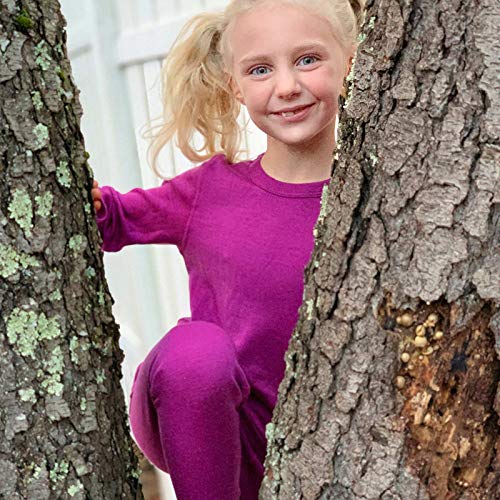 100% Merino Wool Kids Base Layer Midweight Bottoms - Warm Thermal Pants2