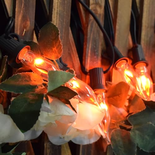 Luces Halloween C18 con llama parpadeante 10 pies 10 focos miniatura 3