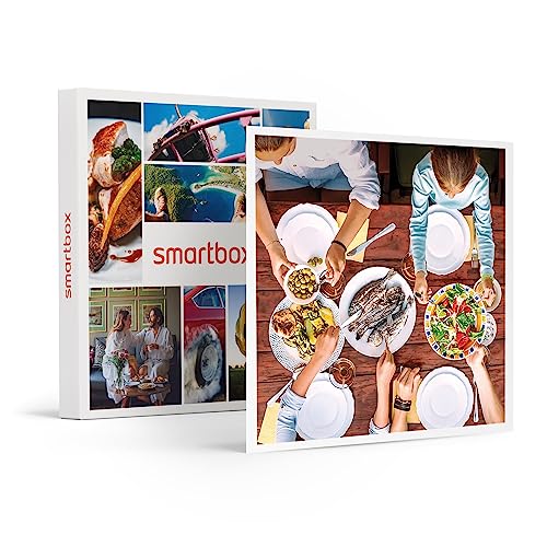 Smartbox - Cofanetto Regalo per Uomo o Donna - A tavola in Famiglia - Idee Regalo Originale - 1 Cena di 2 o 3 portate per 4 Persone o per 2 Adulti e 2 Bambini