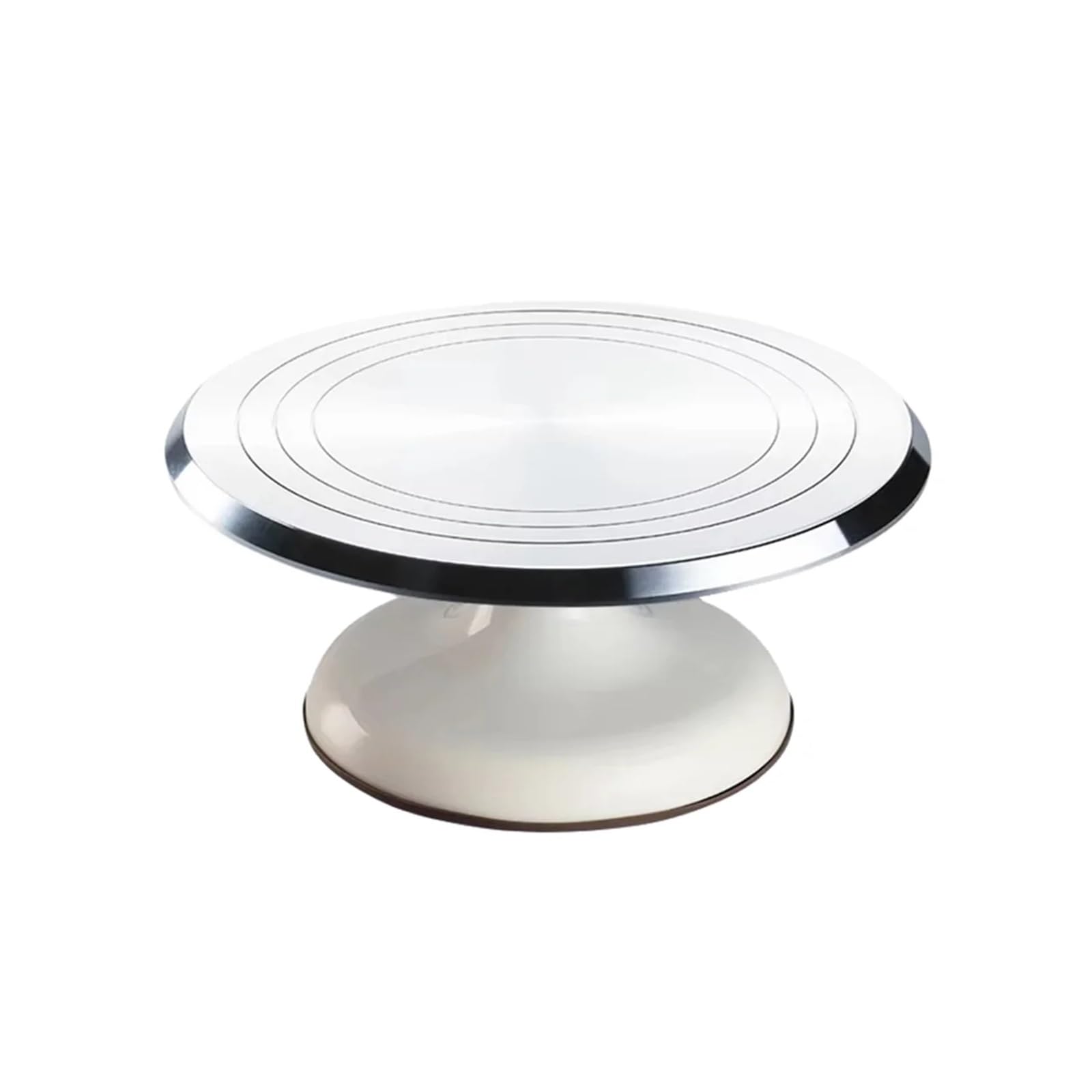 Piatto Girevole per Torte Piatto Girevole for la Preparazione di Torte, 12 Pollici, in Lega Alluminio, Rotazione Stabile, teglia Rimovibile e Facile da Pulire per Decorare Torte