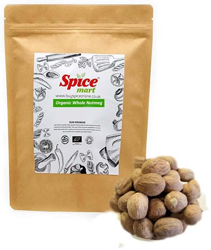 Organic Whole Nutmeg | Jaiphal | Jaifal | Jatiphal Free UK P&P 50g-950g (50g)