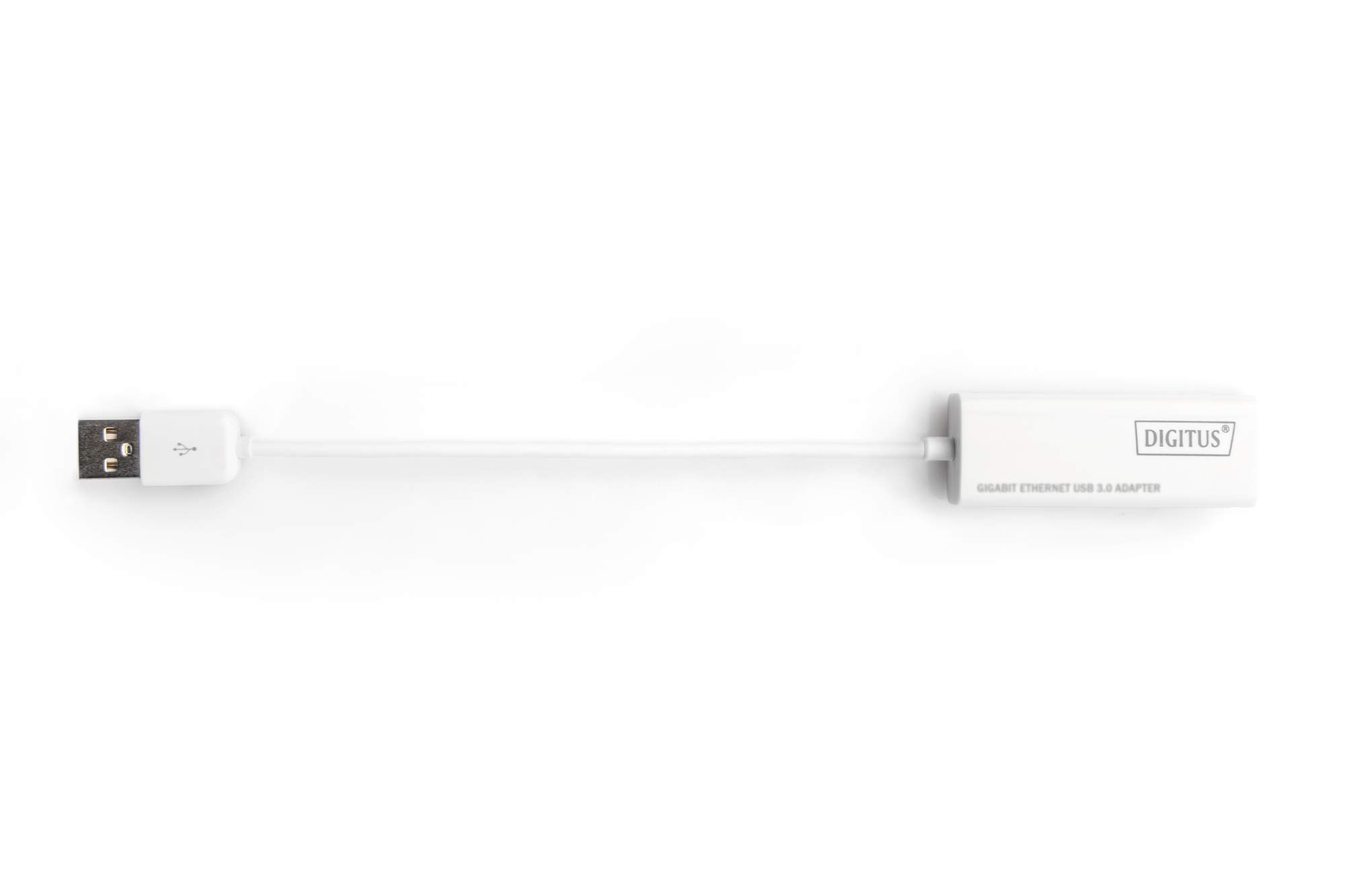 DIGITUS adapter sieciowy przez USB 3.0 – Gigabit Ethernet 1 GBit/s RJ45 – dodatkowe połączenie LAN za pomocą wtyczki USB-A