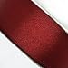 25 Yard Satin Ribbon Rolls In 24 Colors - Select Size: 1/4", 3/8", 1/2", 5/8", 3/4", 1" (1", Burgundy)