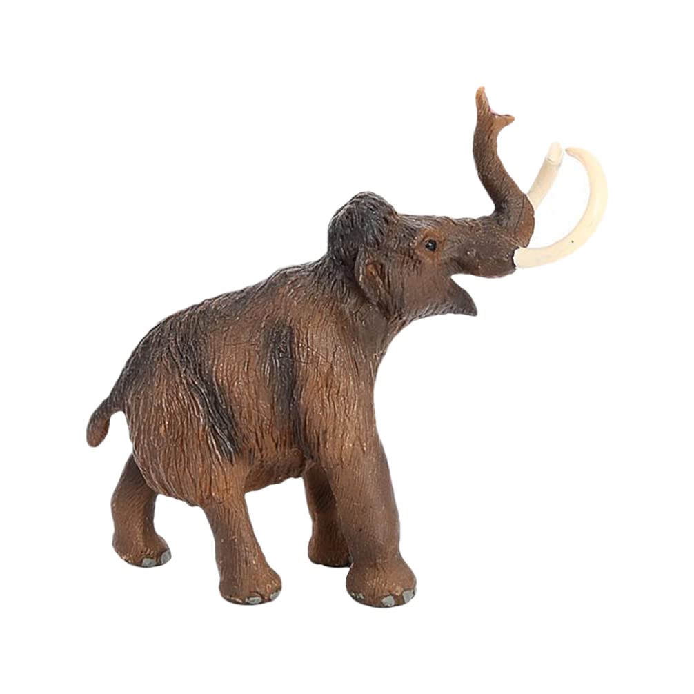 SEWACC Elephant Figurines Woolly Fake Toy Elephants Figures Elephant Collectible Figurines Elephant God Statue Animal Model Lucky Wealth Statue Imitation Model Sculpture 3d Pvc Sculpture