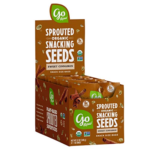 Go Raw Sweet Cinnamon Pumpkin & Sunflower Seeds Snack Mix, Grab and Go Single-Serve, 1 oz. Bags (Box of 12) — Keto | Vegan | Gluten Free| Organic - Thumbnail 6