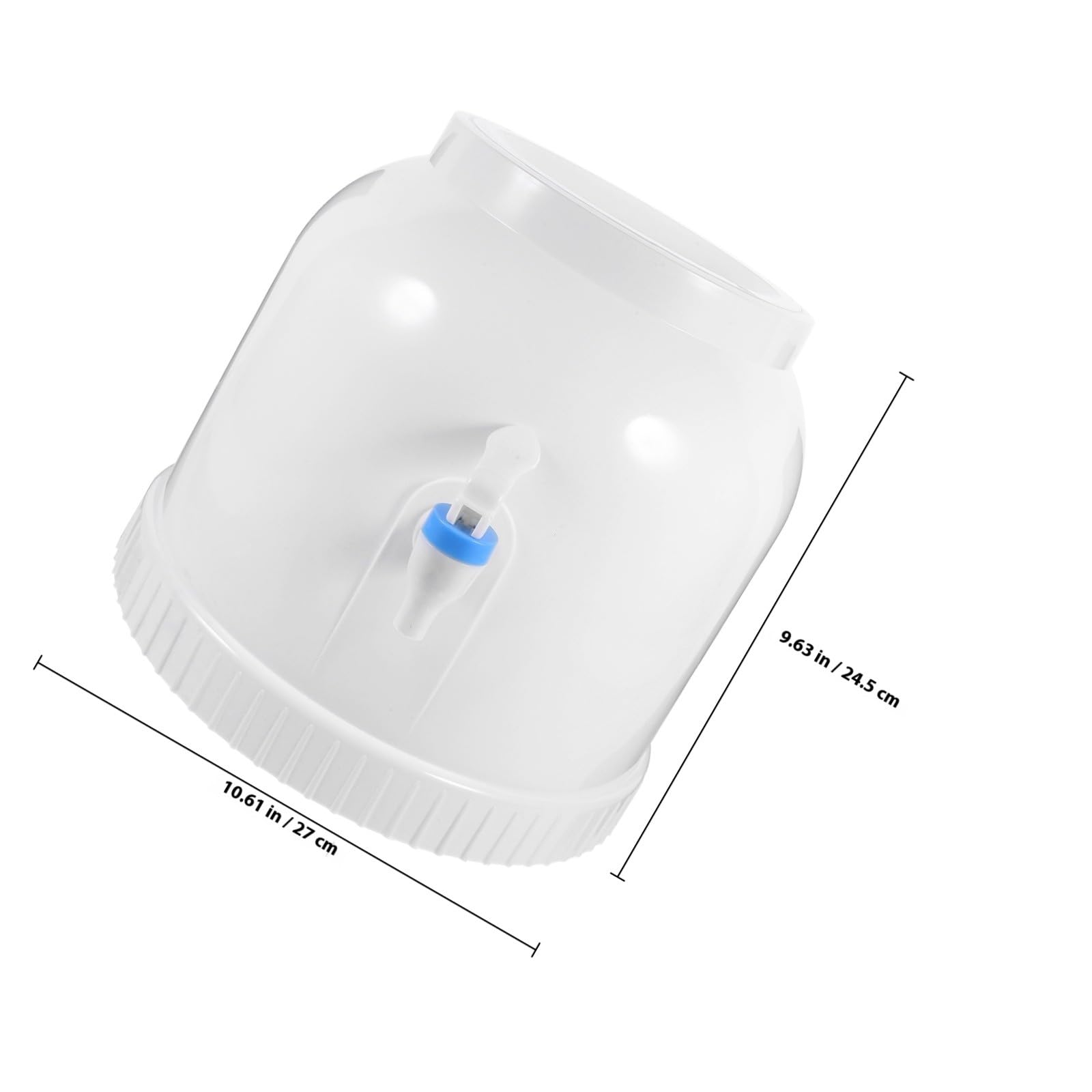 SOLUSTRE Dispensador Instalación para Conveniente Resistente en Estructura y Agua Soporte Garrafas de Blanco de Plástico Portátil Escritorio