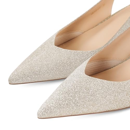 7or9 Slingbacks High Heels for Women Comfortable Air-Touch Foam Pointed-Toe Kitten Heels Casual Dressy Bridal Pumps Women Sandals2