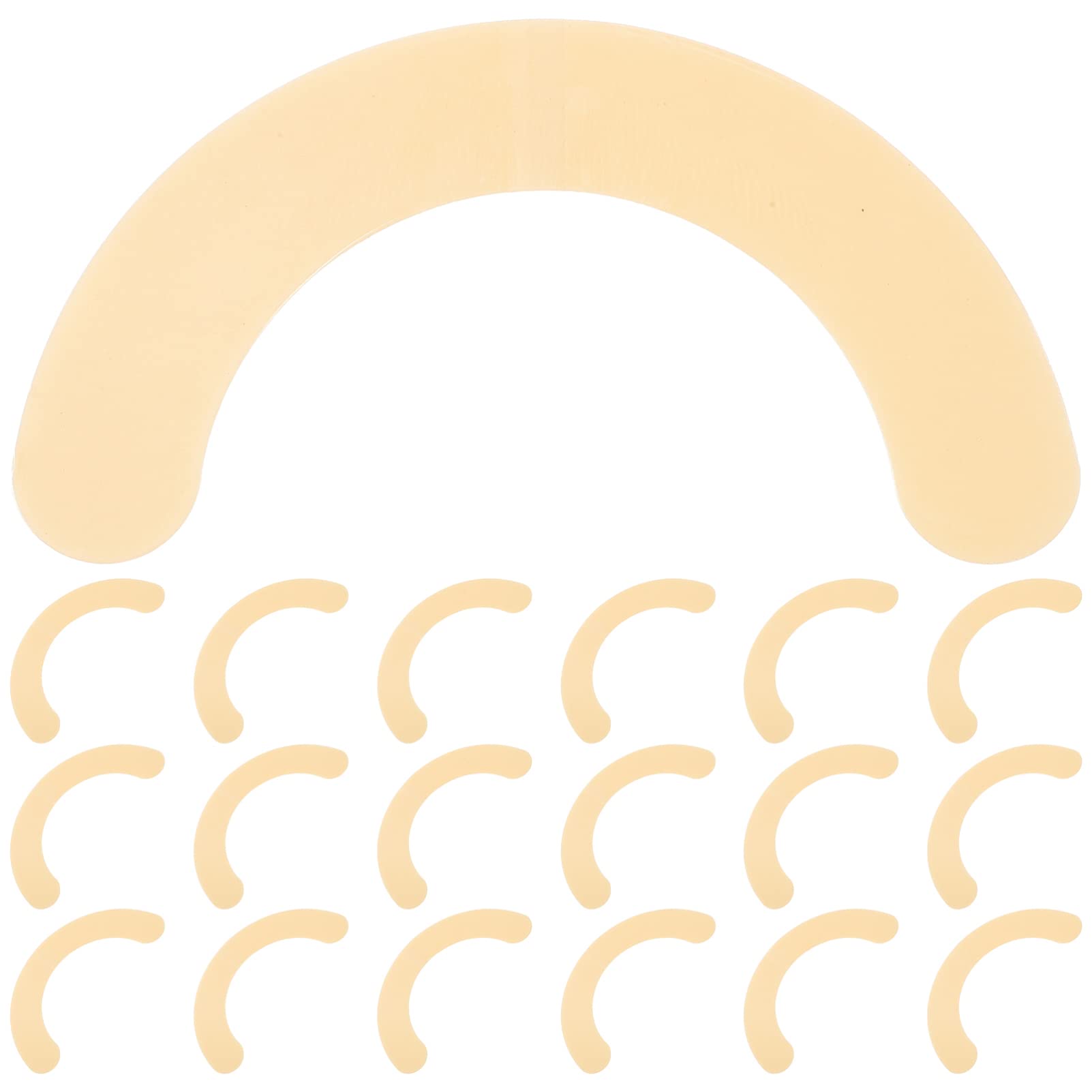 Hemoton 20pcs Elastic Ostomy Barrier Strips Stoma Skin Barrier Hydrocolloid Ostomy Barrier Rings No Leaking Barrier Extender Ostomy Supplies for Stoma Care Operation