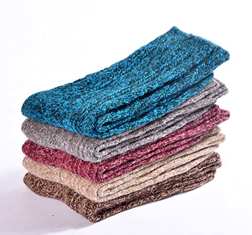 Image of Womens Wool Knit Winter Socks