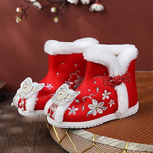 Baby Boy Girl House Slippers Fluffy Sock Booties Snow Boots Leather Baby Shoes For Boys Girls Kids Cold Weather Shoes #TOP1