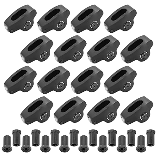 Kipa 3/8" Stud Aluminum Roller Rocker Arm Kit Fits For Ford Sb 289 302 351 Windsor 1.6 Pack-16 Heavy Duty Durable Top Performance #TOP7