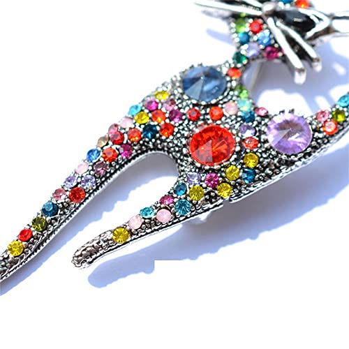 Broche en alliage strass multicolore, cadeau idéal pour elle - 3