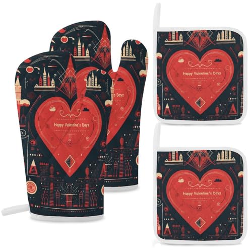 Gants de cuisine anti-brûlure Disco étanches et anti-glisse pour le four