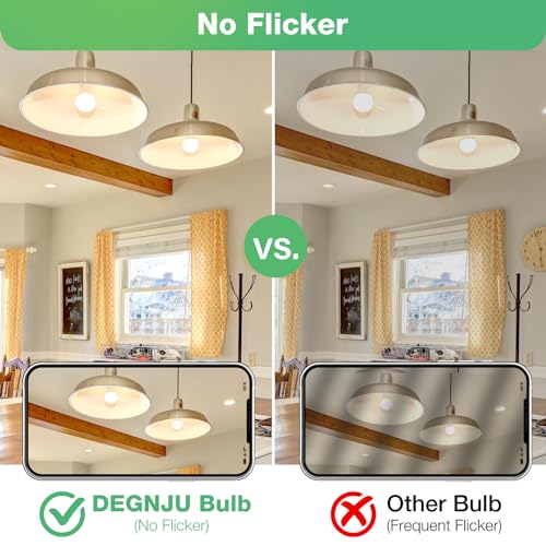Image of DEGNJU Light Bulbs,100 Watt Light Bulb Eqv, Warm Light Bulbs LED 1500LM, Soft White 2700K, 13W Bright Standard E26 Bulb, 15000H, Non-Dimmable, White LED Bulbs for Rooms, 3 Pack