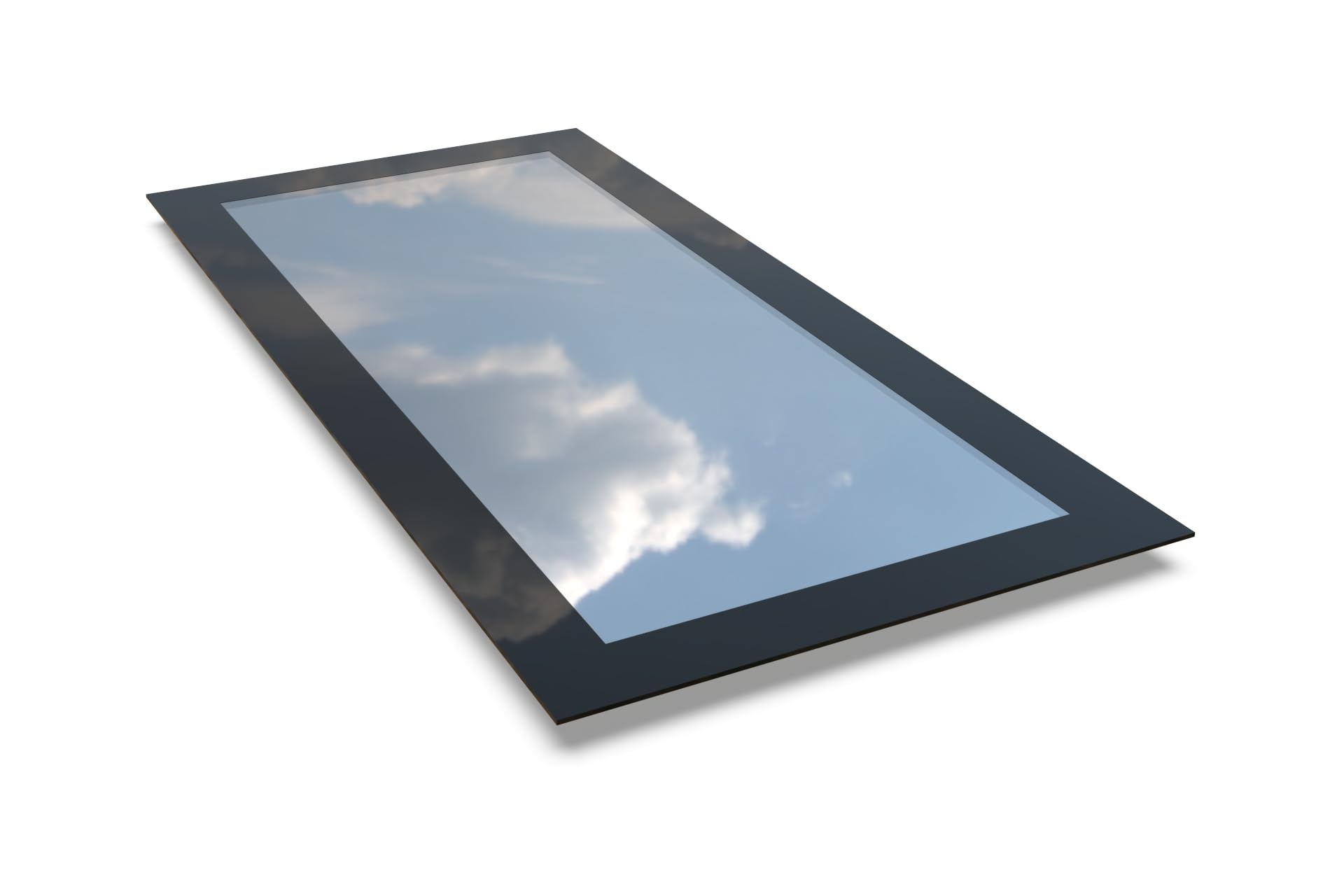Skylight 400 x 1500 mm Triple Glazed Rooflight Window Toughened Glass