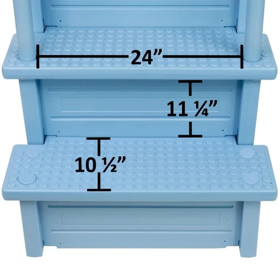 Escalera para piscina Tranquil Blue 81 pulgadas alto miniatura 7