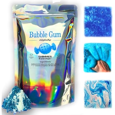 Stsfybaths Blue Bubblegum Shimmer Bath Bomb Cover
