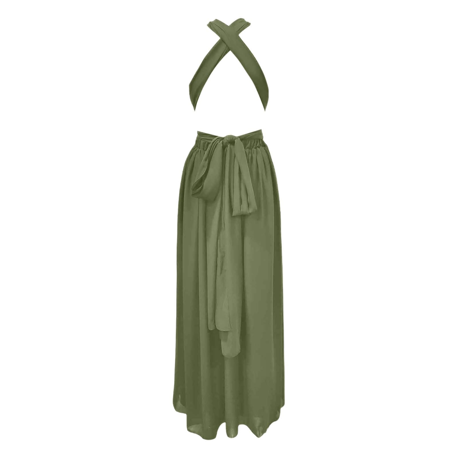 Robe Cocktail Femme Epaule Denudee, Robe Sexy Femme Dos Nu à Lacets Couleur Unie Coupe Ample Fluide Chic Et Élégants Plissée Style Tempérament Confortable Longue Swing Dress pour Soiree