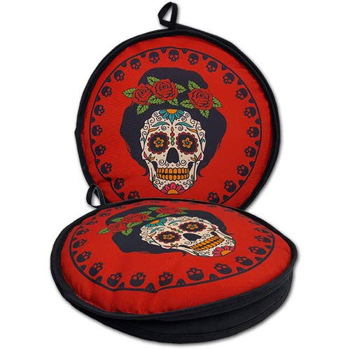 10" Lady Roses Tortilla Warmer Keeps Tortillas FRESH AND WARM FOR OVER 1 HOUR! Insulated tortilla pouch keeps corn & flour tortillas warm from the skillet, pan, grill or microwave!