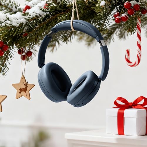 「VGP2025金賞」Edifier V80 ワイヤレスヘッドフォン Bluetooth5.4 ハイブリッド ANC 44dB ノイズキャンセル 有線ハイレゾ対応 45 時間連続再生 有線/無線両用 通勤/運動/勉強/テレビ用(ネイビー)