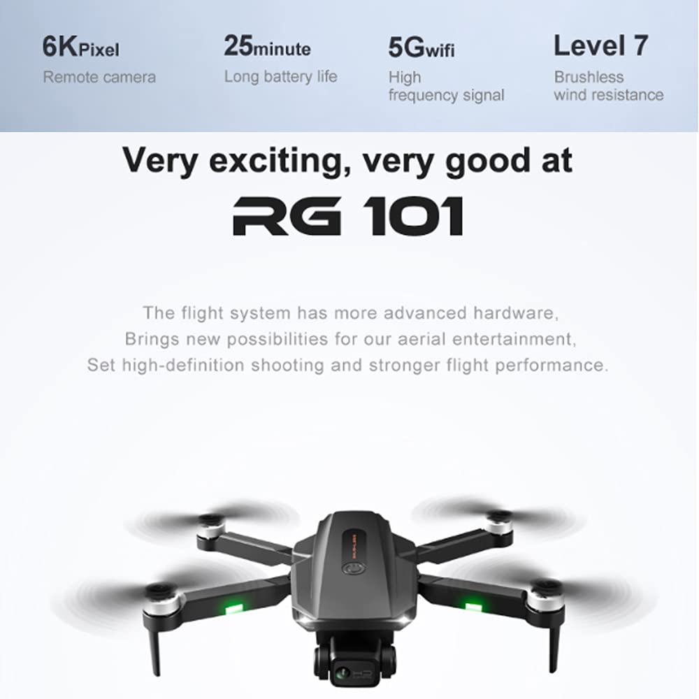 6K EIS Drone per adulti,telecomando Drone pieghevole facile GPS Quadcopter con HD FPV Live Video Gesture Selfie Altitudine Hold, trasmissione WiFi 5G Dual GPS ritorno casa (arancione)