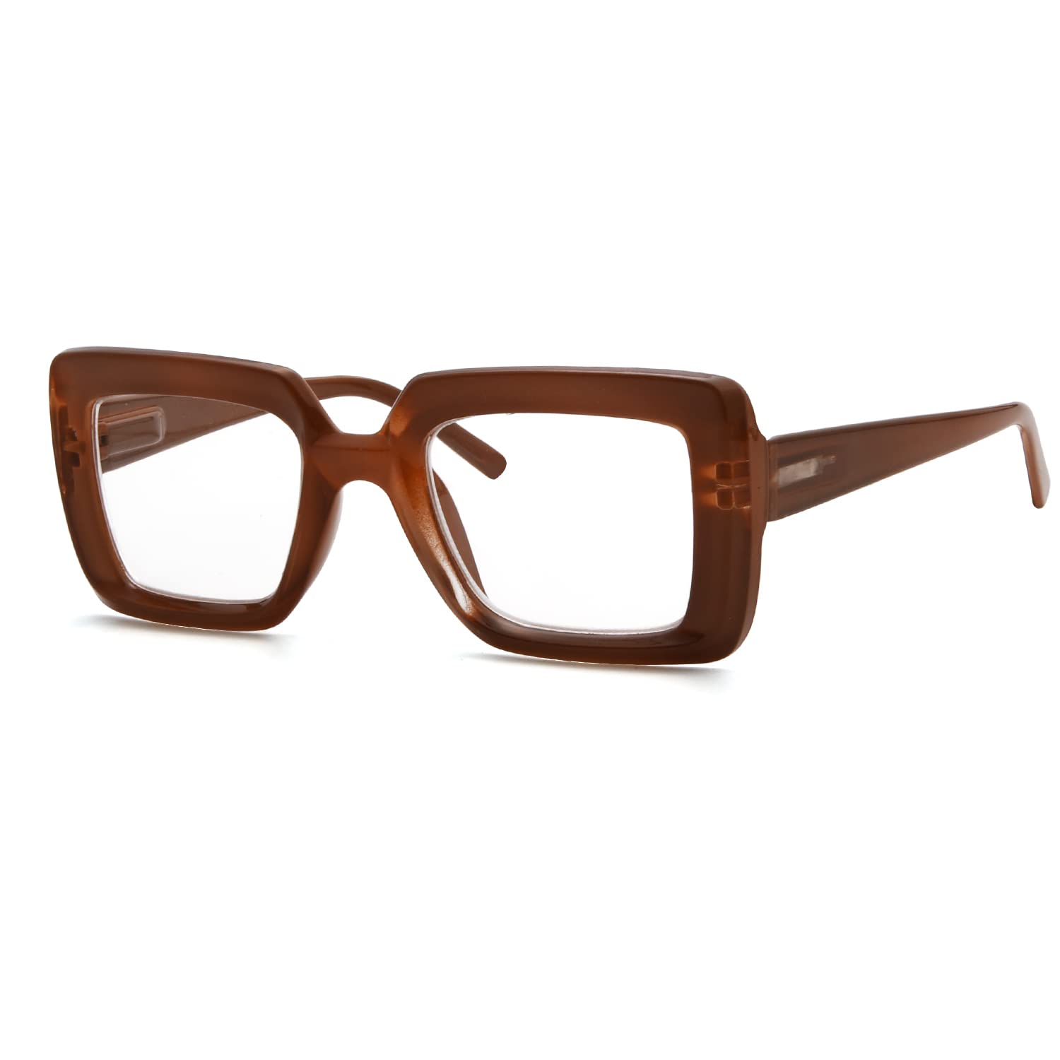 Eyekepper Reading Glasses, Readers for Women, 3.25 Brown Stylish