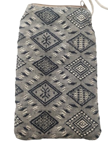 Image of Women Stylish Crossbody Sling Bag Comes with Flap Closure & Durable Polyester Design Multi-Pocket Design, Adjustable Strap(Handmade Passport Pouch)
