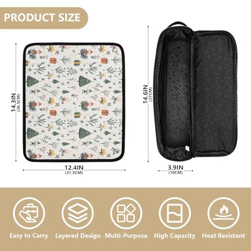 Bolsa de viaje resistente al calor y organizador para herramientas de cabello con protector para planchas, rizadores y accesorios miniatura 4