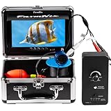 Fishfinder - Cámara subacuática para pesca, visión nocturna infrarroja 1200TVL IR luces infrarrojas, gran angular, host IP65 impermeable, con pantalla IPS de 7 pulgadas para hielo, río y barco