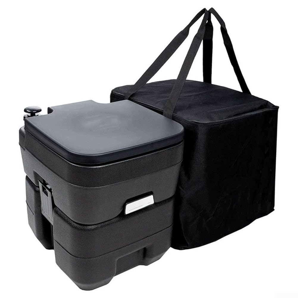 Bolsa de transporte para inodoros portátiles, solución perfecta para almacenar inodoros, ropa, edredones y más durante los viajes (negro)