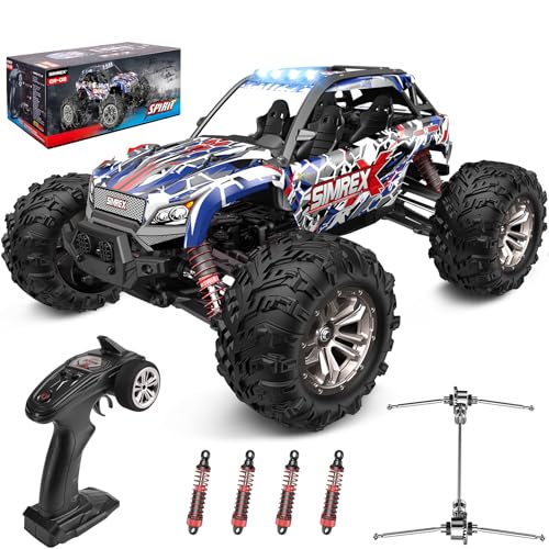 SIMREX 1:16 Scale All-Terrain Ferngesteuertes Auto, 36 km/h, 4WD mit 2.4...