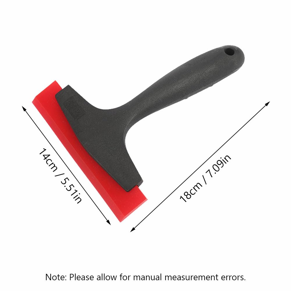 8 lavavetri in gomma per finestre, lavavetri in silicone, raschietto per pellicola auto, applicatore, per porte di vetro, specchi, parabrezza dell'auto